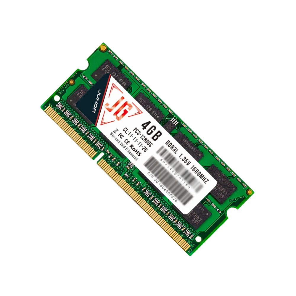 Оперативная память для ноутбука Juhor DDR3L 4 ГБ 8 ГБ 1600 МГц DDR3 so-dimm 1,35 в 1,5 В для ноутбука оперативная память 204pin память для ноутбука