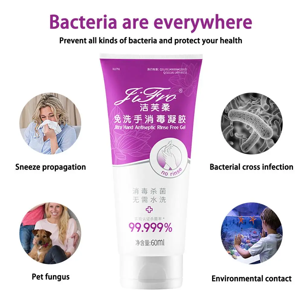 

99% Rinse-Free Germicidal Portable Hand Sanitizer Gel Disposable Hand Sanitizer Gel Soft and Non-irritating Hand Sanitizer