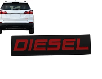 

Black Red DIESEL for Auto Car Fender Trunk Lid Emblem Decal Badge Sticker