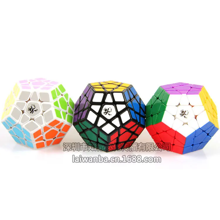 [Пять Magic Cube Белый Ограниченная серия] Даян 12-гранное белый фон 5 Стразы «Кубик Рубика»