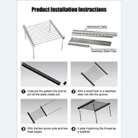 Folding Portable Stainless Steel BBQ Grill BBQ Grill Mini Pocket BBQ Grill Barbecue Accessories For Home Park Use 5