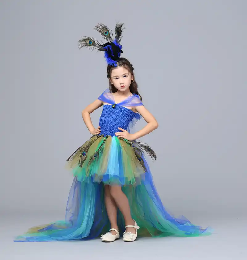 peacock dress for baby