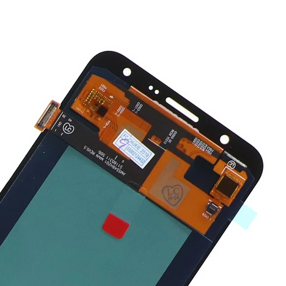 Супер AMOLED lcd для samsung Galaxy J7 J700 J700F J700HJ700M ЖК-дисплей кодирующий преобразователь сенсорного экрана в сборе Контроль яркости
