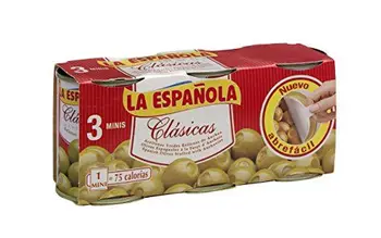 

La Española - La Espanola Grüne Oliven mit Sardellen Clasicas 3 x 50g - Dose - 0,150kg