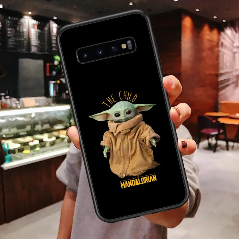 TPU Милый мультяшный Мягкий силиконовый чехол для телефона для Samsung Galaxy S7 Edge S8 S9 S10 Plus S10 Lite Note 9 черный чехол - Цвет: TPU