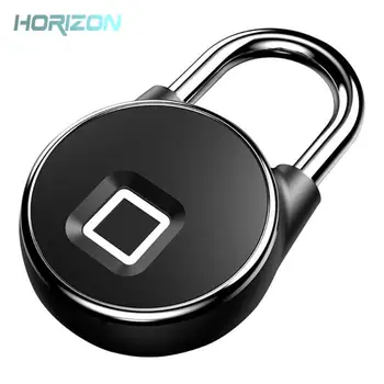 

security keyless USB rechargeable fingerprint smart padlock quick unlock Zinc alloy door loker Box Keyed door lock