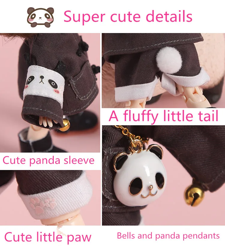 Ob11 детская одежда suger panda костюм GSC Простой Круглый is Molly BJD детская одежда 12 очков BJD baby