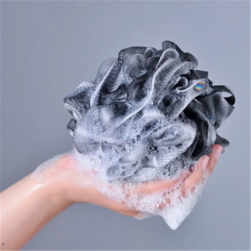 Soft Shower Loofah Bath Ball Sponge Extra Large Mesh Pouf Home Exfoliating Rich Bubbles Body Wash Scrubber Ball Bath Newest