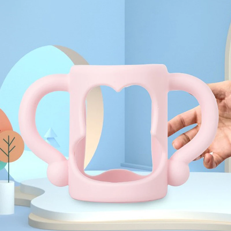 Baby Bottle Universal Handle Soft Silicone Bottle Grip Handle For Feeding