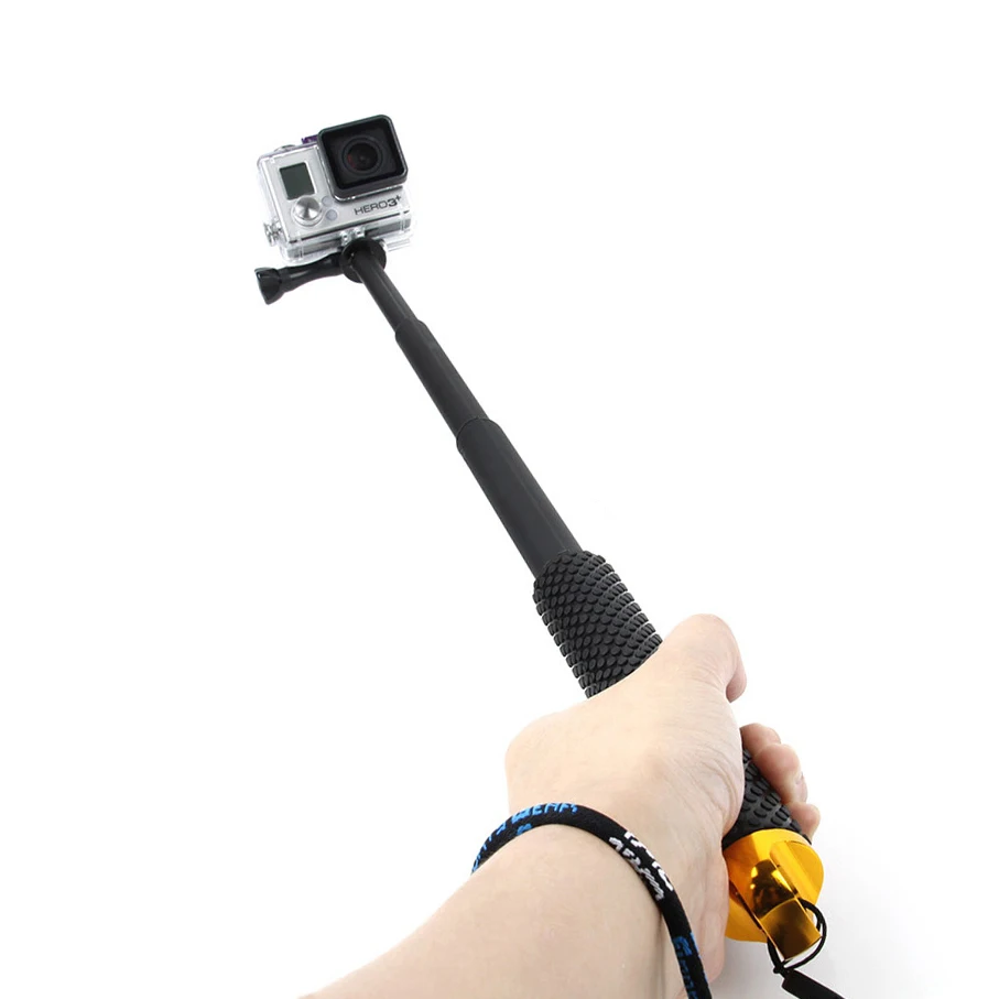 Lightdow 1" дюймовый выдвижной шест палка для селфи ручной монопод с адаптером для GoPro 2 3 3+ 4 5 6 7 8 камеры SJCAM