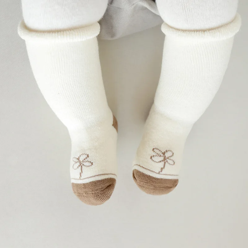 Wholesaels Thick Baby Kids Socks Sports Winter Soft Warm Socks for Children 0-3 Years Boys Girls Thermal Floor Baby Socks