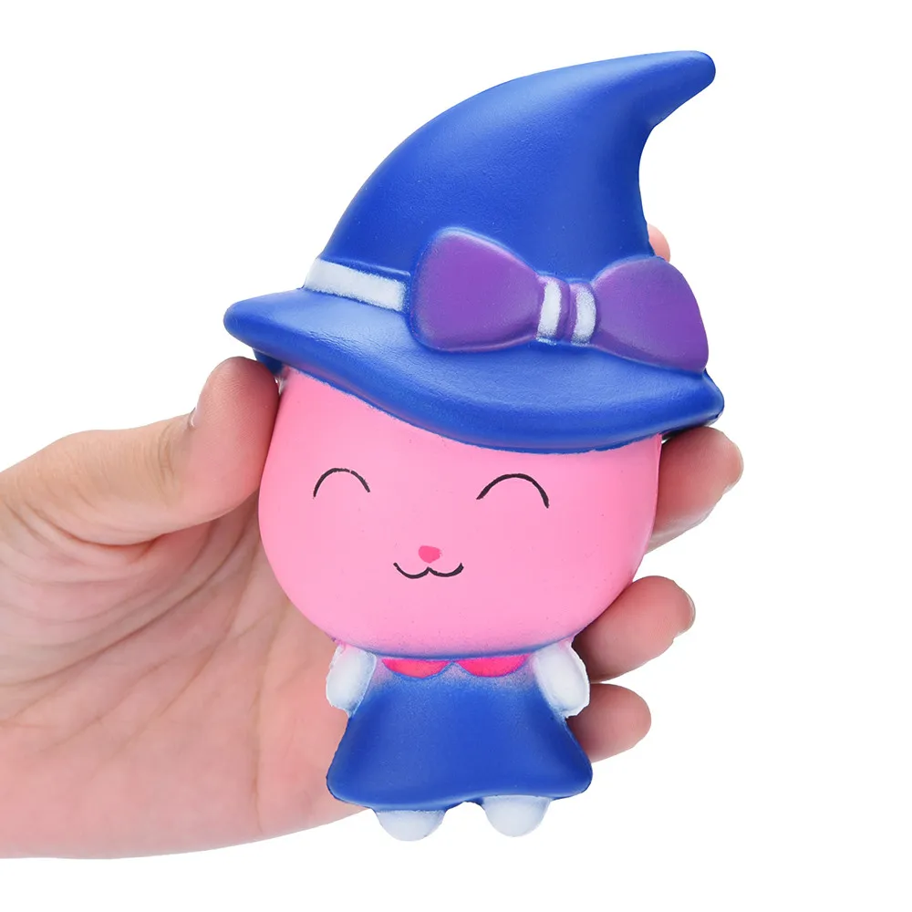Kawaii мультфильм Милая колдунья волшебная девушка сжимаемая игрушка медленно поднимающийся крем Ароматизированная снятие стресса игрушка scuishies мягкое W806
