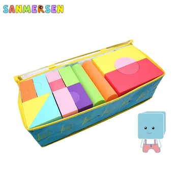 

XL Size Kids Colorful Software Blocks Kits Toy Children Bricks Education Model Building Toy Baby Intelligence Develop Toys
