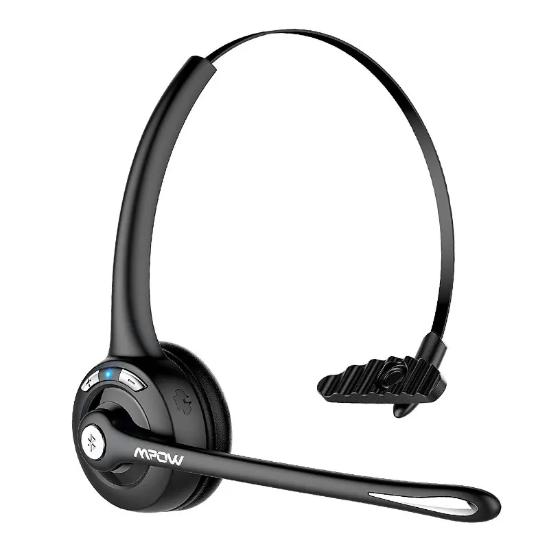 Black with silver Mpow TOP Pro беспроводные Bluetooth наушники кристально чистые наушники с микрофоном для драйвера/колл-центра/онлайн - Цвет: Black with silver
