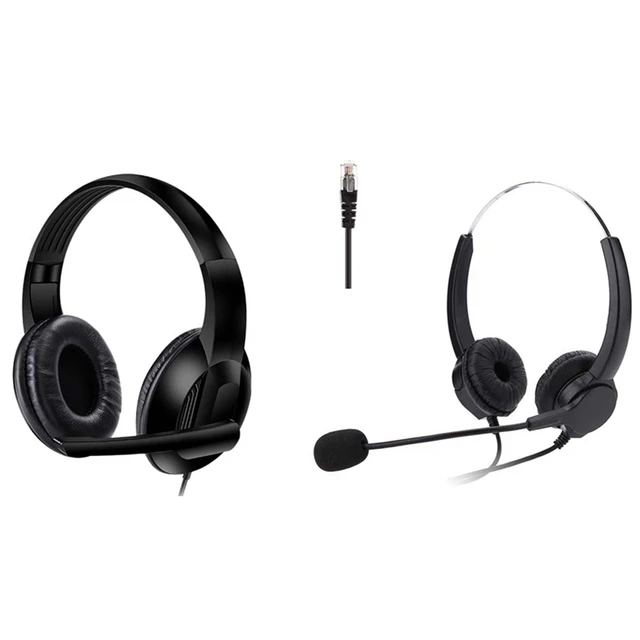 VH500D RJ9 Bilateral Headphone Hands 