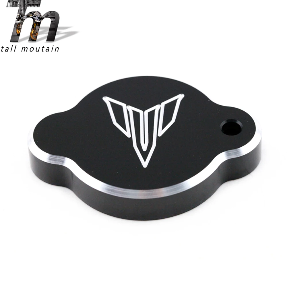 Черный Крышка радиатора крышка резервуара для воды для YAMAHA MT-09 FZ-09 MT09 FZ09 14 15 16 MT/FZ 09 аксессуары для мотоциклов алюминий - Цвет: Черный