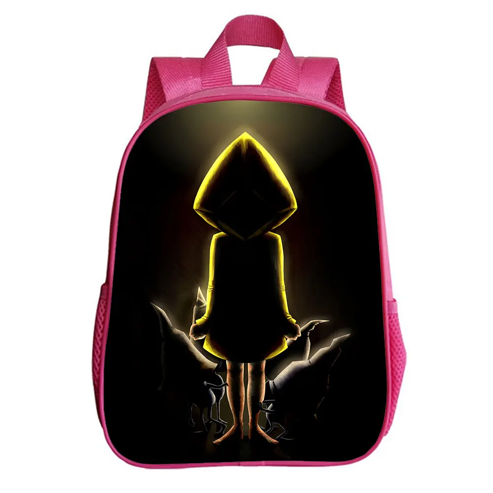 Little Nightmares kindergarten school bag boy girl backpack children cartoon casual backpack Single layer package 12 Inches