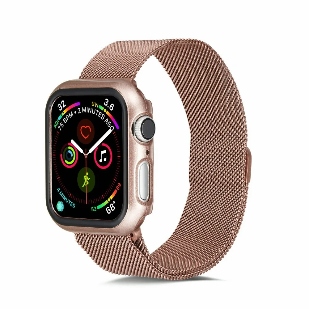 Силиконовый защитный чехол для apple watch 44/40 мм чехол Модный Бампер анти-осенняя Защитная крышка для iWatch серии 5 4 наручные часы