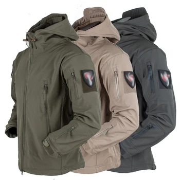 

Hunting Clothes Outdoor Shark Skin Tad V4 Tactical Millitary Softshell Jacket Suit Men Waterproof Combat Fleece Jacket Male