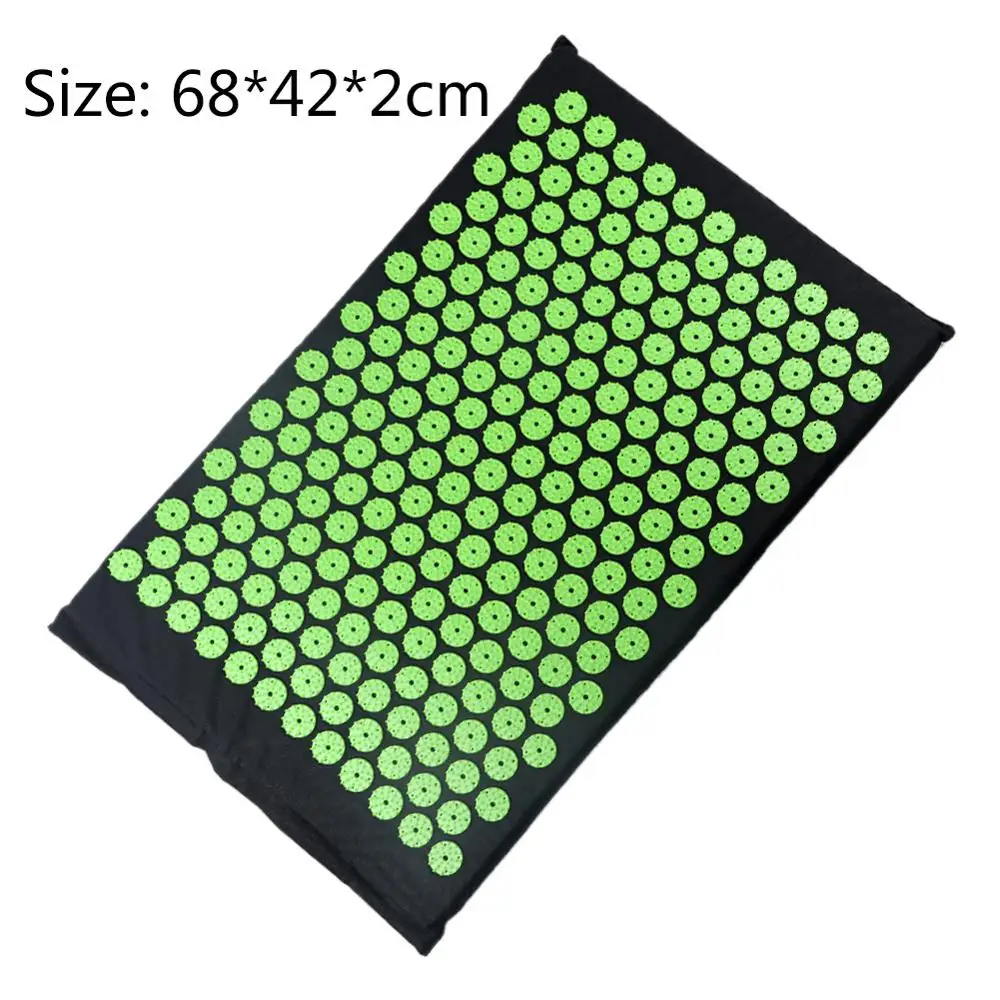 1pc Grey Green Массажная подушка акупрессура коврик для тела голова ноги снимает стресс боль Акупунктура йога коврик подушка Горячая поддержка Прямая поставка - Цвет: 1pc Grey Green