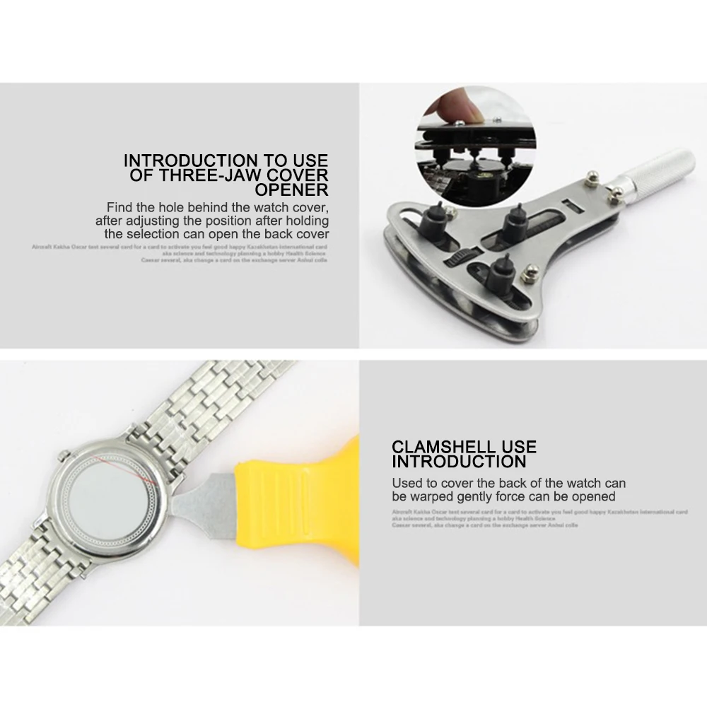 Металлические Часы инструменты Регулировка инструмент для ремонта часов с валик для часов браслет Ссылка Инструмент Молоток удар шпильки ремень держатель комплект