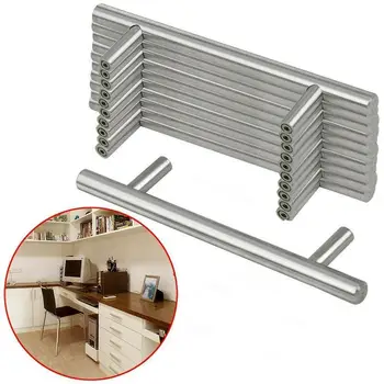 Stainless Steel Kitchen Door Cabinet T Bar Handle Pull Hardware Knobs Knob Cupboard Drawer Furniture Handle Handle Cabinet D8A2