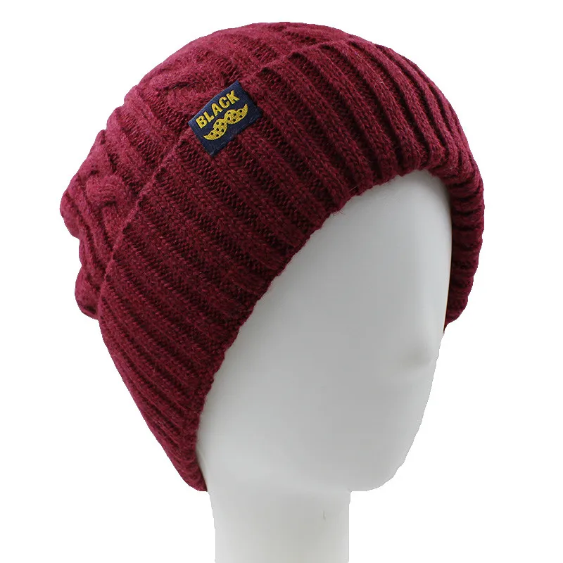ALTOBEFUN мужские вязаные Skullies зимняя шапка Кепка из искусственного меха Вязаная Шапка мужские шапочки Теплая мешковатая дамская шляпа без полей мужские и женские шапочки BHT046
