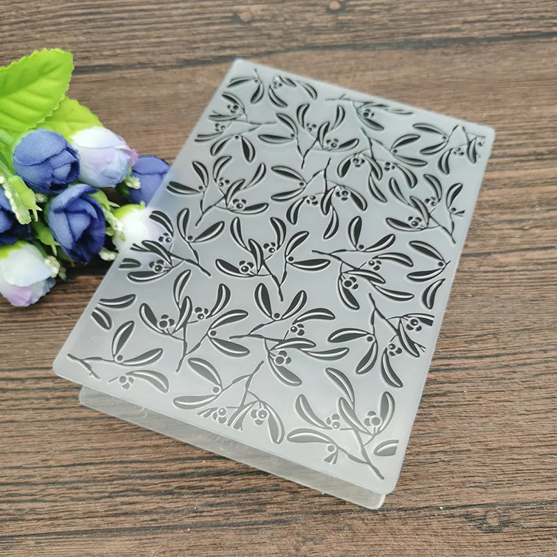 Leaf Plastic Embossing print DIY Plastic Embossing Folders DIY Scrapbooking Paper Craft Card Making Decoration Supplies