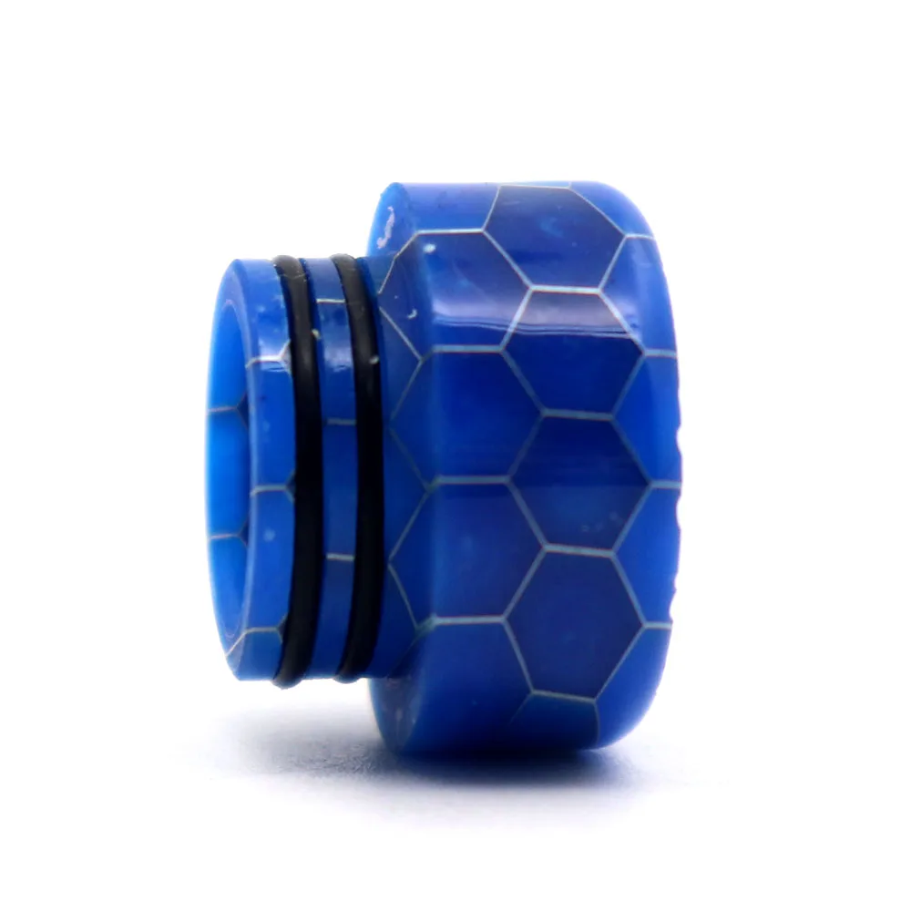blue short YUHETEC 810 змеиная кожа капельный наконечник Универсальный интерфейс короткий змеиная эпоксидная смола капельный наконечник 1 шт - Цвет: blue short