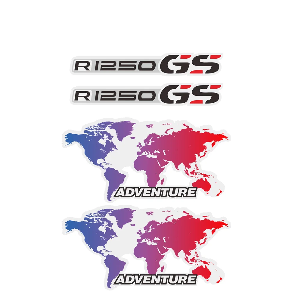 

1250 Motorcycle Top Side Tail Box Case Panniers Luggage Aluminium Sticker Decal For BMW R1250GS R1250 GS ADV Adventure Moto Film