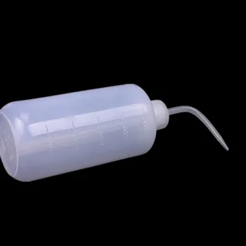 

500ml Wash Clean Clear White Plastic Laboratory Wash Squeeze Bottle Transparent Container Laboratory Bottle Lab Supplies