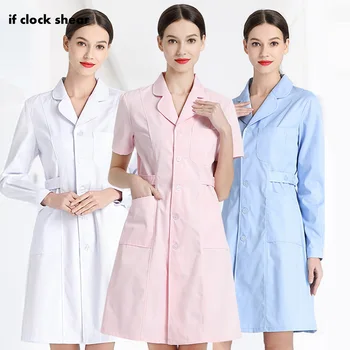 

Dentistry pet doctor workwear short/long sleeved Medical scrubs nursing uniform surgical gown for women pharmacy work clothing