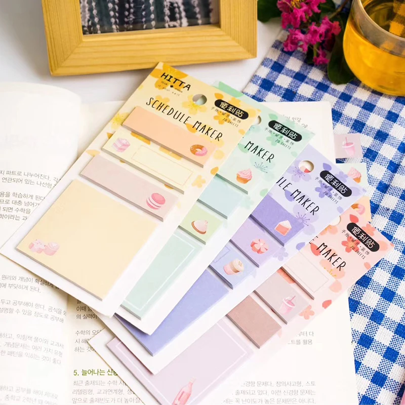 

Cherry blossoms memo pads page tabs markers sticky notes planner notepad stickers office decoration school supplies 25 sheets