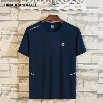 

Men Plus Fat Plus Size Outdoor Leisure Sports Speed Dry Short Sleeve Male Fat Man Round Neck Short Sleeve T Shirt