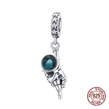 

fit Pandora Bracelet 925 sterling silver pendant astronaut necklace charm beads woman distinguished beautiful gift jewelry