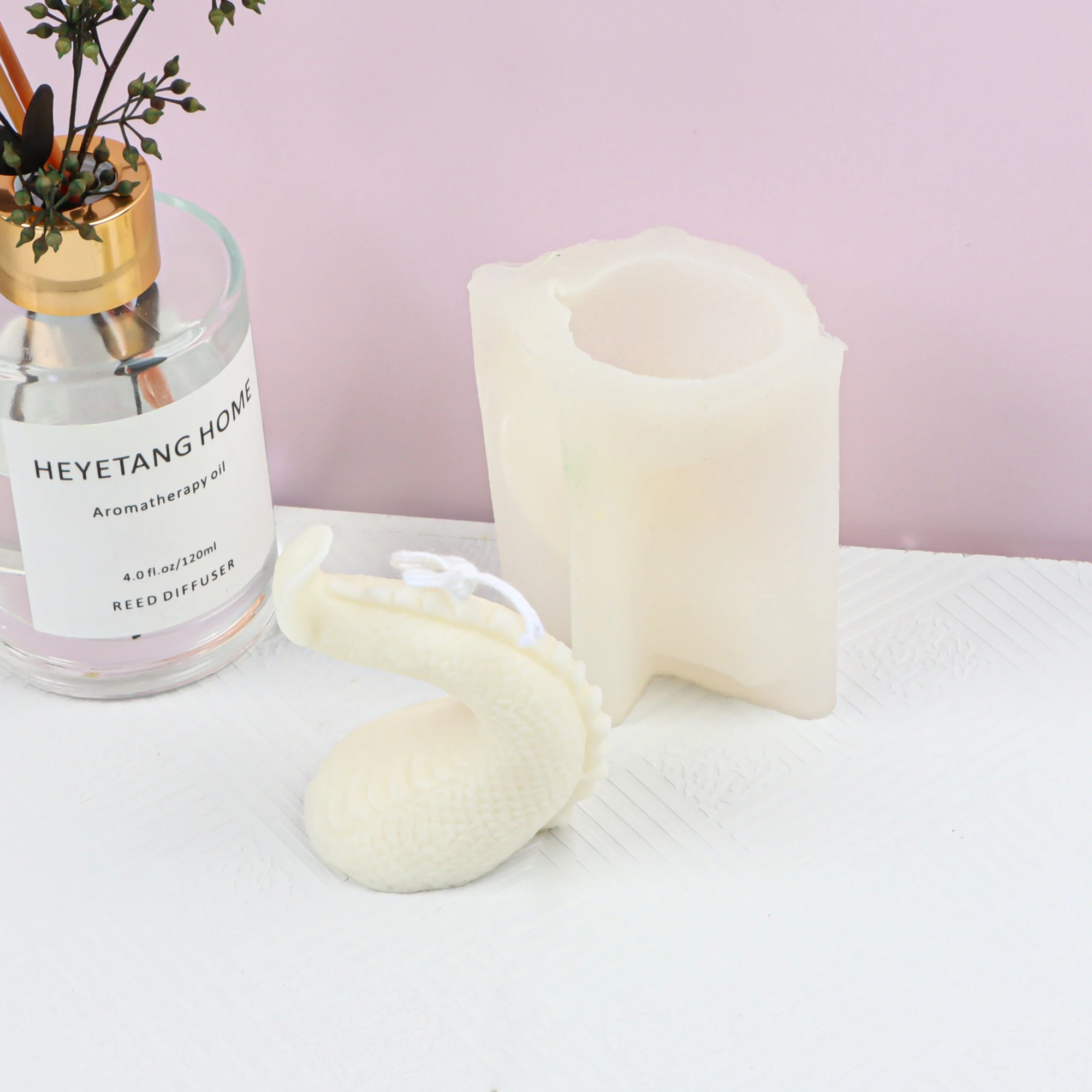 DIY Myth Magic Dragon Head Soy Wax Candle Mould Handmade Soap Home Decoration Soy Wax Candles 3D Long Head Body Gypsum Mould