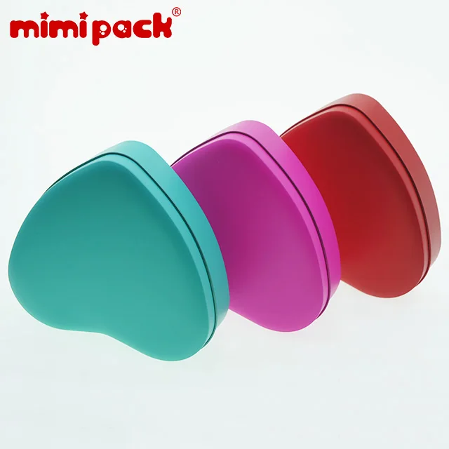 Mimipack 12 шт. элегантные жестяные банки в форме сердца конфеты фотокоробки 3 цветах