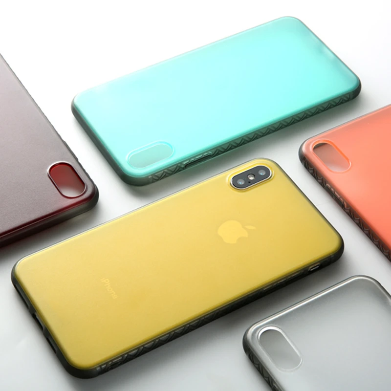 

Ultra thin armor case for iphone XS Max X XR case For iphone 7 8 6 6s Plus Clear Matte hard phone case protective cover