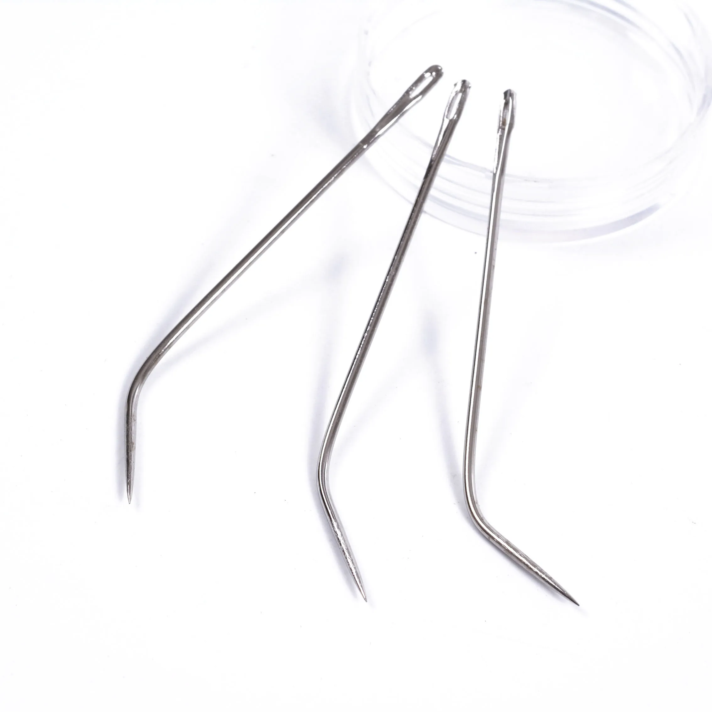 J TYPE Weaving Needle Hook /Sewing Needles For Human Hair Extension Hair weaving Knitting Tools 12pcs hair extensions tool
