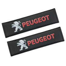 2 шт. Новое поступление углеродного волокна защитная крышка чехол для peugeot 206 207 307 3008 2008 308 408 508 301 208 аксессуары