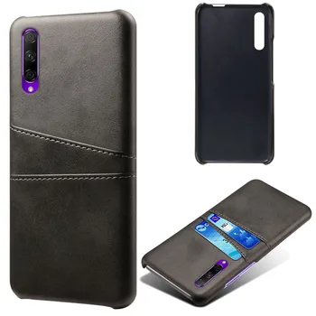 

30pcs/lot Case For Huawei Honor 9X Retro Crazy Horse Card Slots Hard Back Cover For Huawei Honor 9X Pro