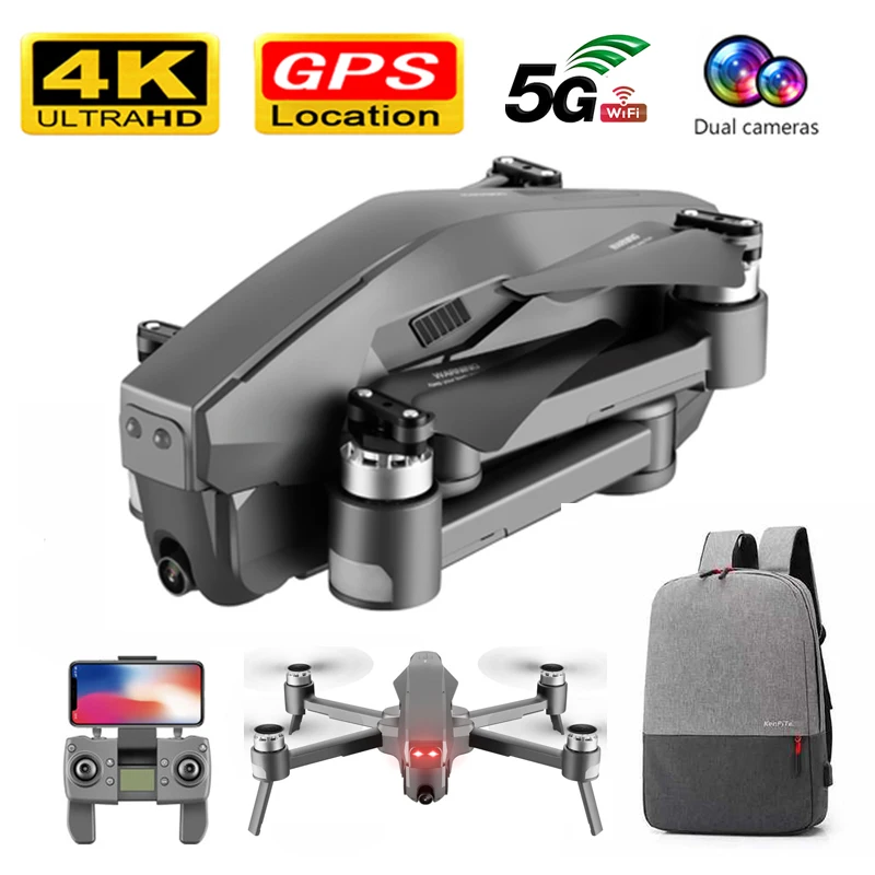 Бесщеточный Дрон GPS Follow Me 5G WIFI FPV живое видео оптический поток RC Квадрокоптер 1600 м