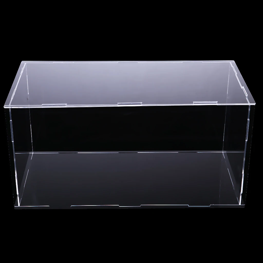 Transparent Acrylic Display Case Tray Dustproof Action Figures Storage Show Box Protection Case - 20x10x10cm