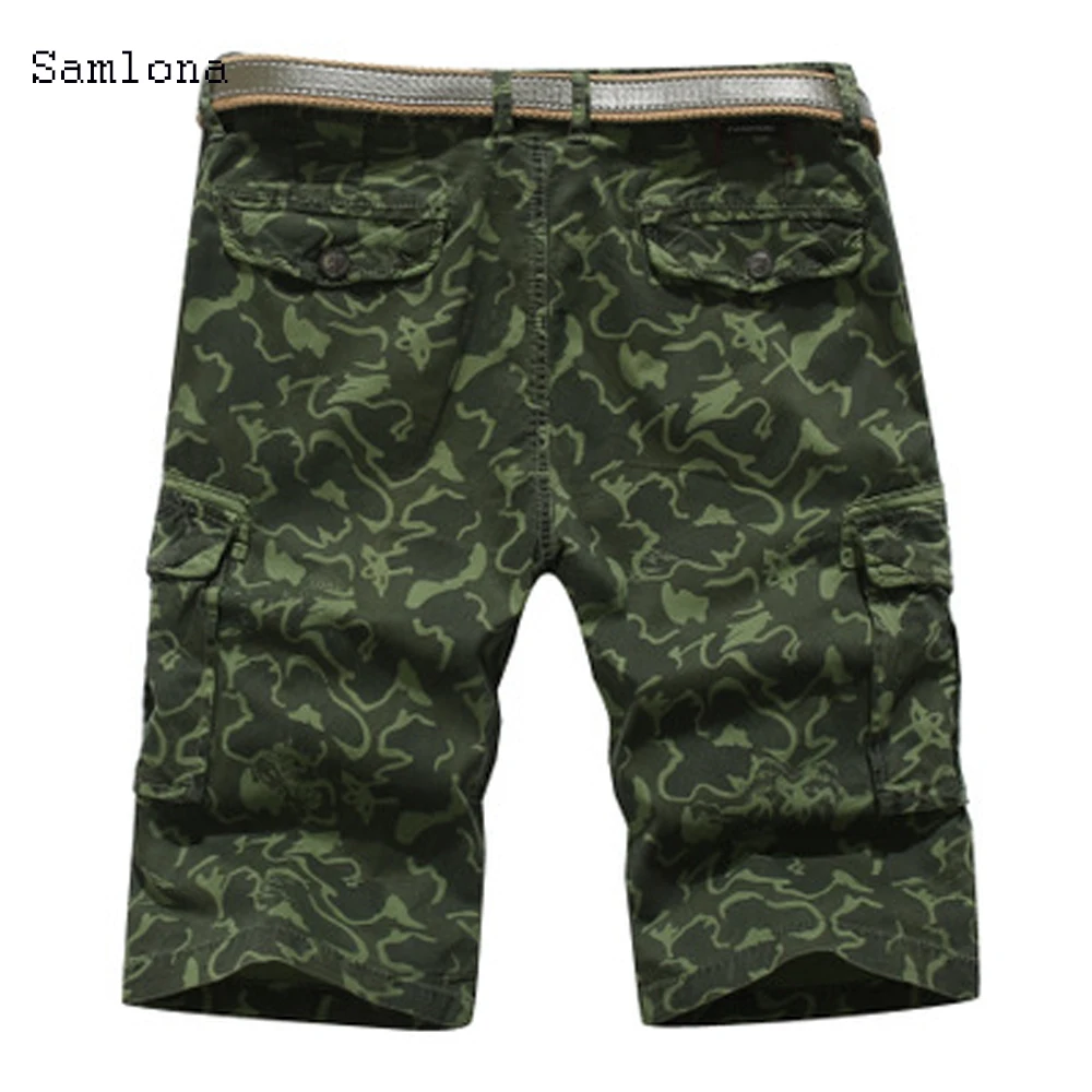 Summer Camouflage Camo Cargo Shorts Men  2020 New Mens Pocket Zipper Casual Shorts Male Loose Work Military Shorts Ropa Hombre