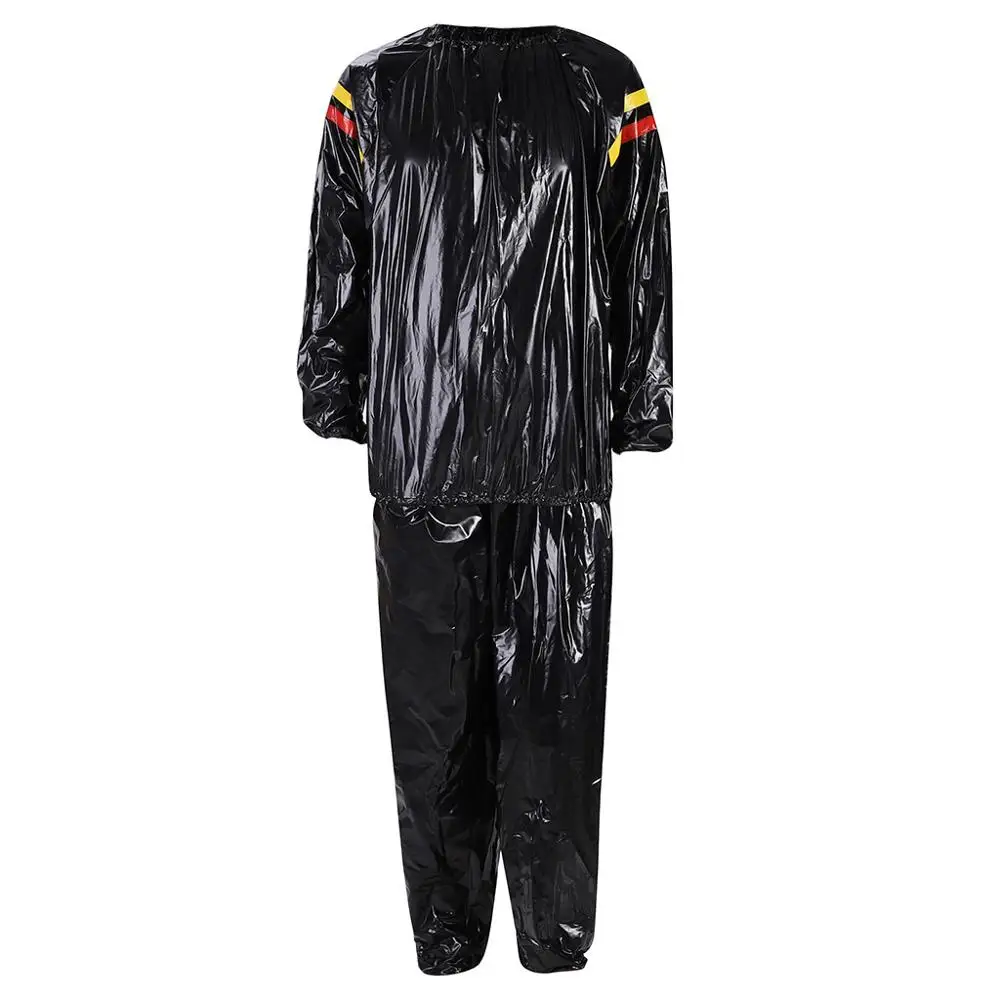 Men Fitness Suit Pvc Fitness Clothes Sports Red And Yellow Sweating Sauna Clothes Slimming Suit Outdoor Sport Suit Clothes