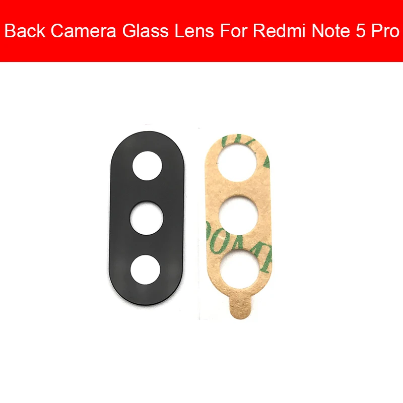 Задняя крышка для задней камеры стеклянная крышка объектива для Xiaomi Redmi Note 2 3 4 4X5 5A 6 7 Pro стеклянная линза для камеры большая камера Запасные насадки для ремонта - Цвет: For Redmi-Note-5-Pro