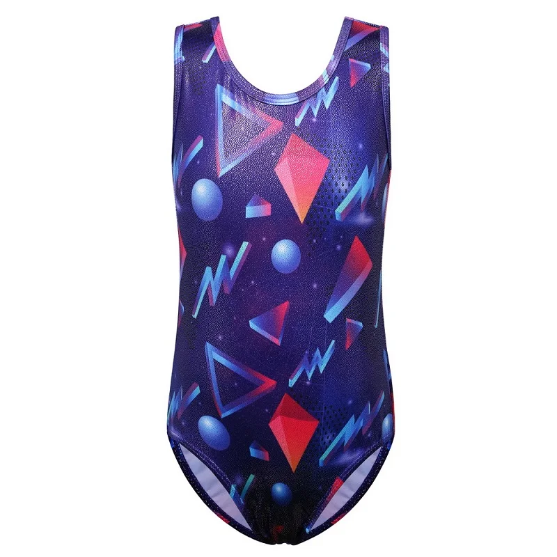 B229 DarkPurple Гимнастическое трико BAOHULU для девочек, трико со стереоскопическим рисунком, балетное трико без рукавов, танцевальная одежда для балета, профессиональные блестящие боди - Цвет: B229 DarkPurple