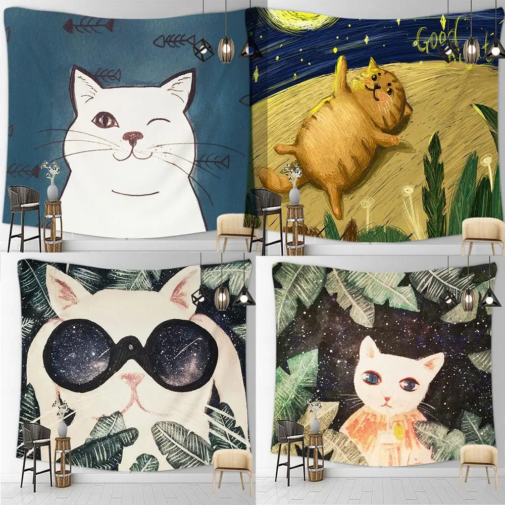 Кошка домашний котенок милый мультфильм ребенок теплая семья подвесной Триппи