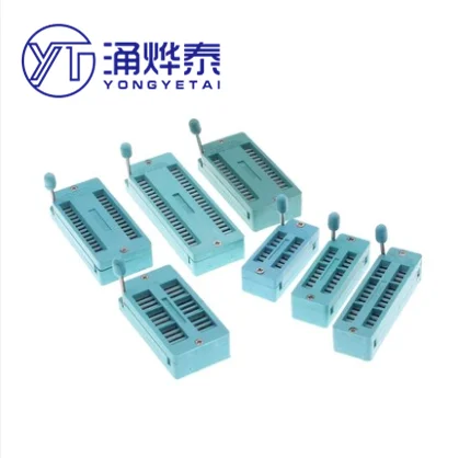 YYT 2PCS zif socket ic socket 14PIN Test Universal14P 16Pin 18Pin 20Pin 24Pin 28Pin 32Pin 40Pin Wide body narrow body IC holder