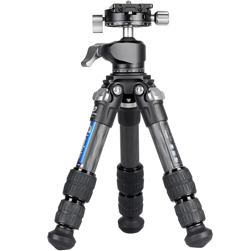 Leofoto LS-223C LH-25Rミニカーボンファイバーポータブル三脚